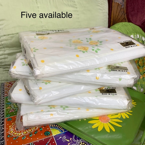 70s Floral Sheet NOS - Picture 9 of 11